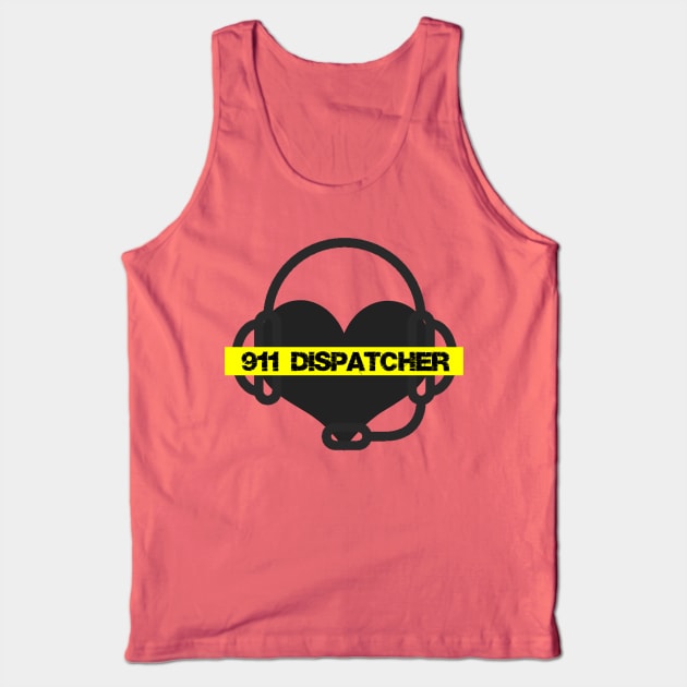 911 Dispatcher Tank Top by AlienClownThings